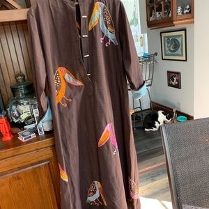 Nelly hand made in Mexico maxi dress. Worn once. In amazing‎ condition.